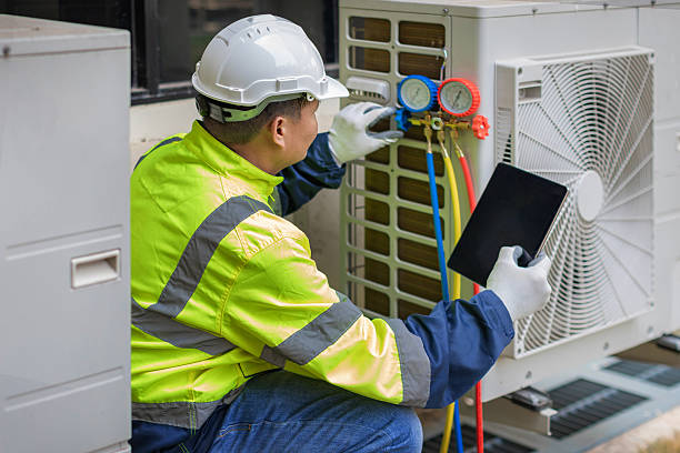 Professional Hvac Installation technician working in Hampton Bays, NY
